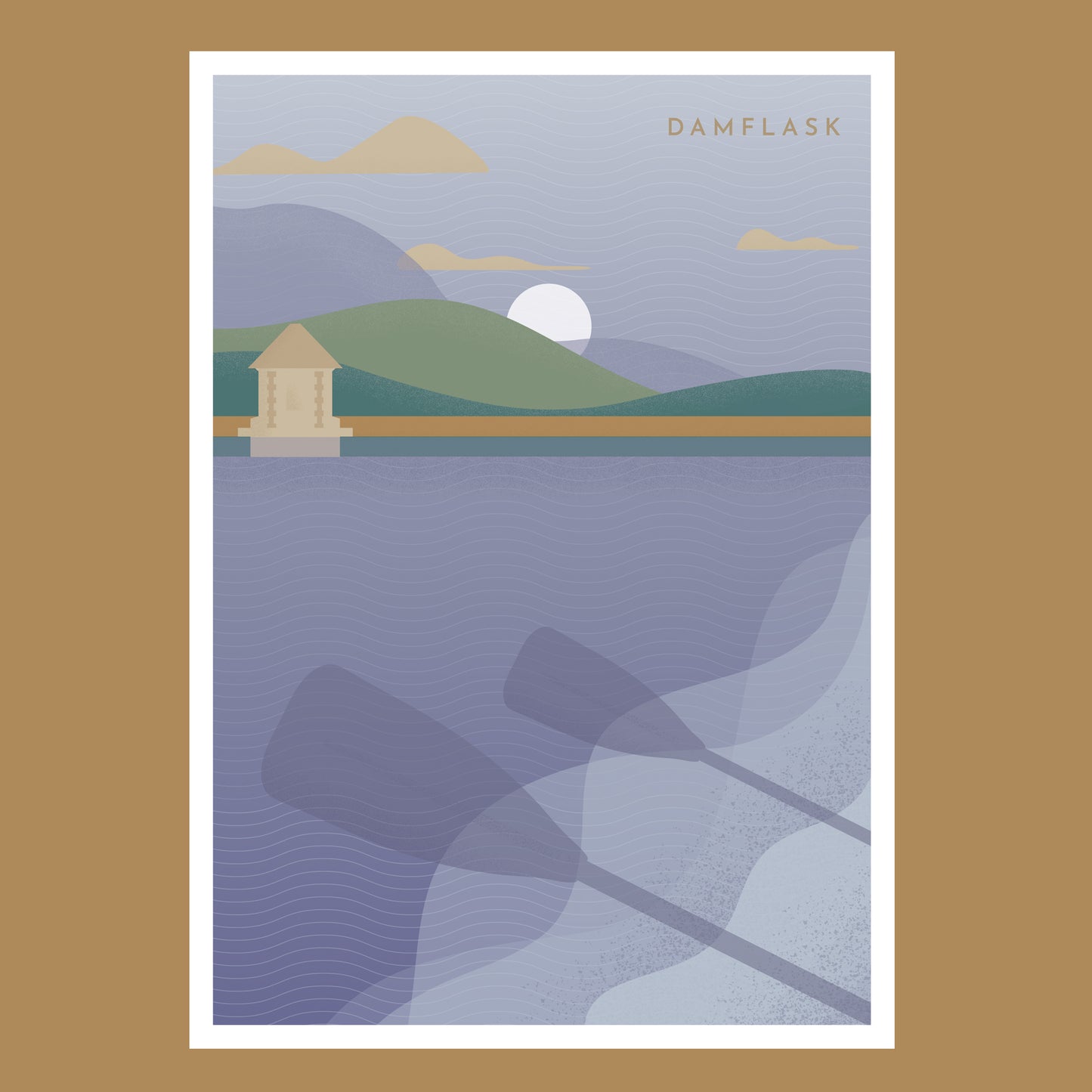 Dam Flask Print - A4