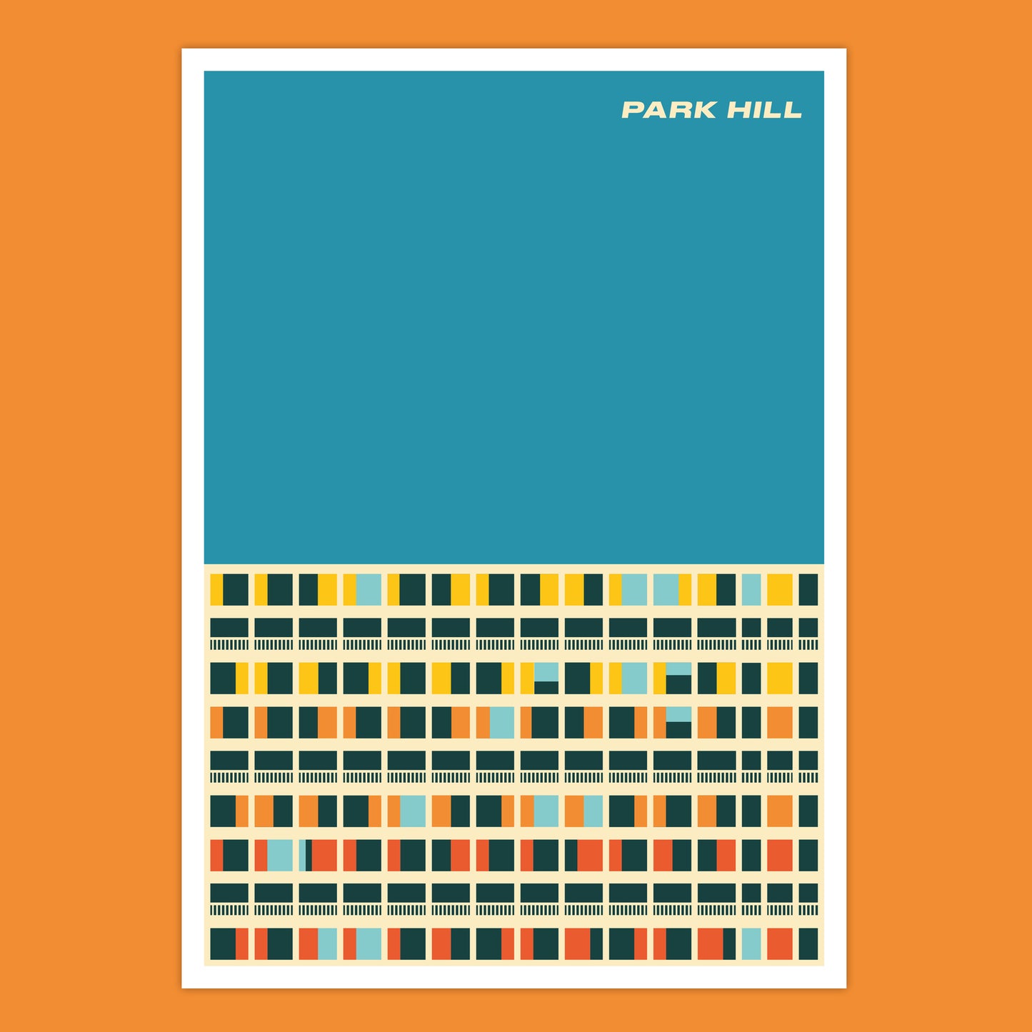 Park Hill Flats Print - A4