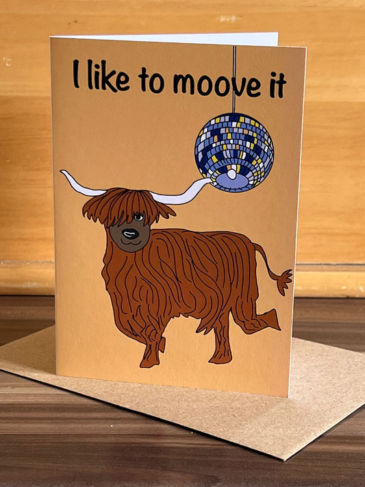 I like to moove it Card
