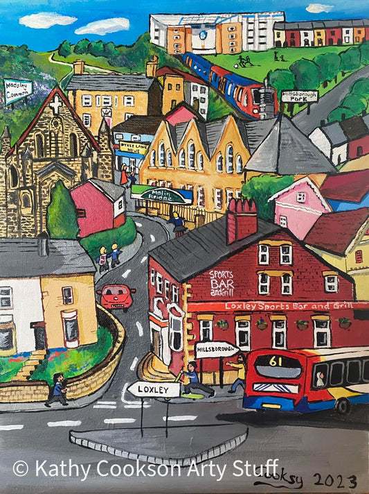 Loxley Village A4 Print