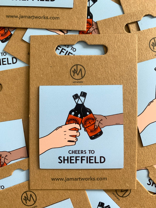 Cheers To Sheffield Magnet - small