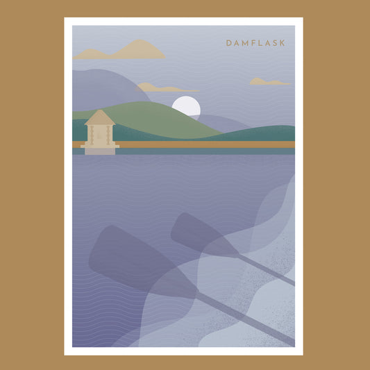 Dam Flask Print - A4