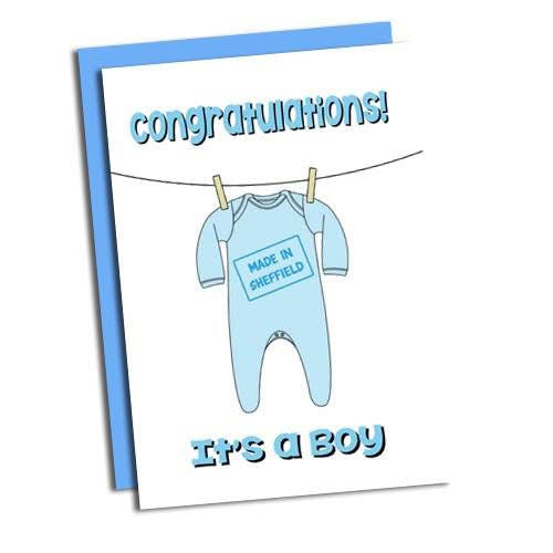 Made In Sheffield Boy Card