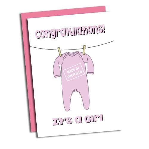 Made In Sheffield Girl Card