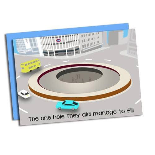 Hole in the road Card