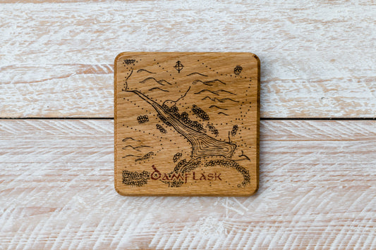 Damflask Reservoir Wooden Coaster