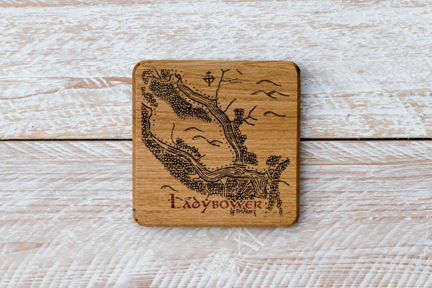 Ladybower Reservoir Wooden Coaster
