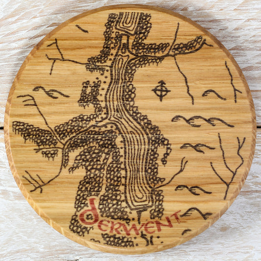 Derwent Reservoir Round Wooden Coaster