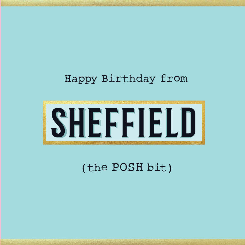 Happy Birthday from Wadsley Card - Blue