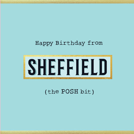 Happy Birthday from Wadsley Card - Blue