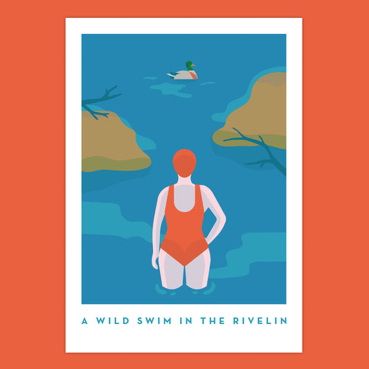Swim Print - A4