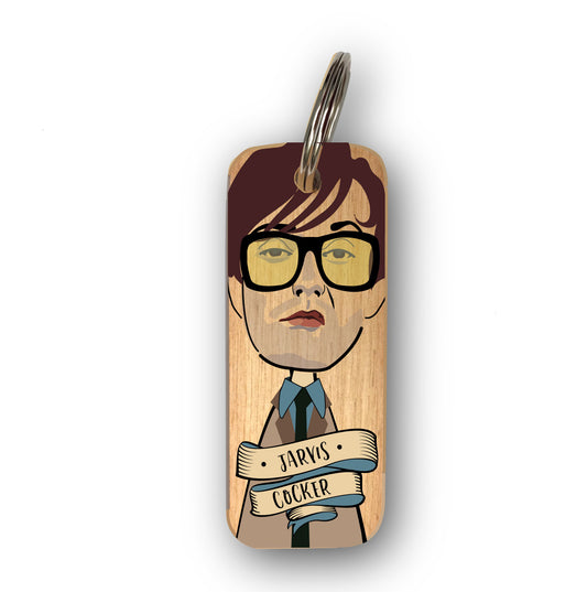 Jarvis Cocker Wooden Keyring