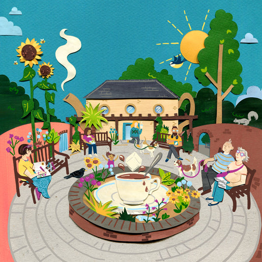 Hillsborough Walled Garden 20cm x 20cm Print