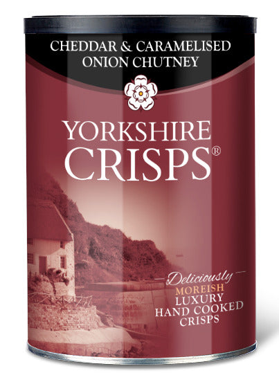 Yorkshire Crisps Tub - Cheddar and Caramelised Onion Chutney 95g