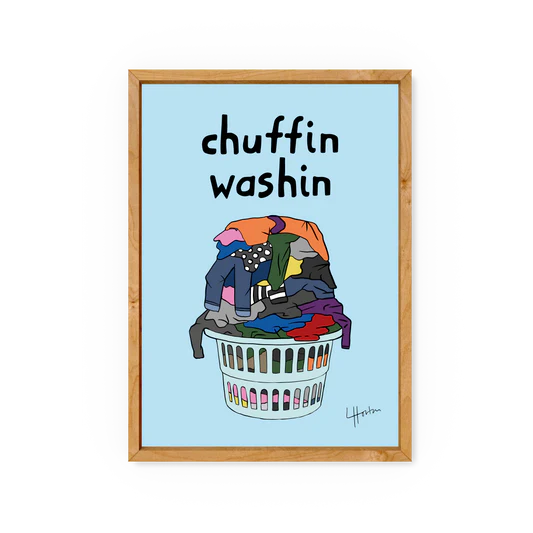 Chuffin Washing Print - A4