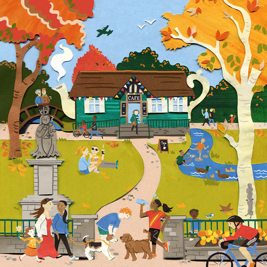 Endcliffe Park 20cm x 20cm Print