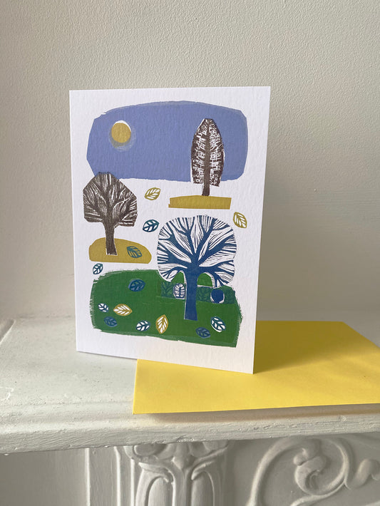 Falling Leaves Card