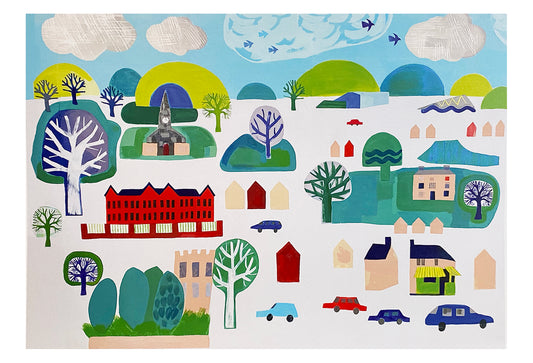 The Green Shop Gates - A3 Print