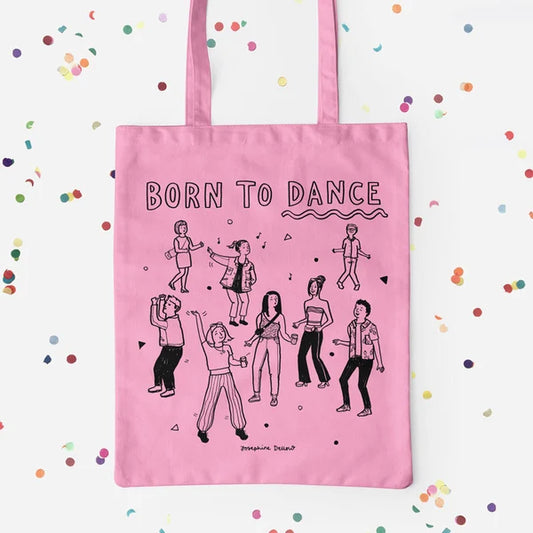 Born to dance Tote Bag - Pink