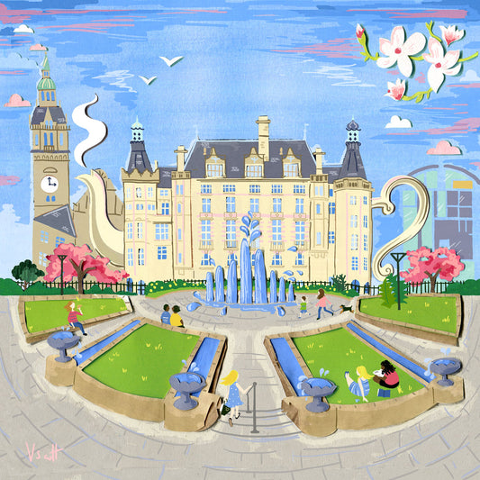 Peace Gardens 20cm x 20cm Print