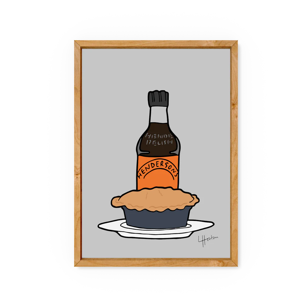 Pie and Hendos Print - A4