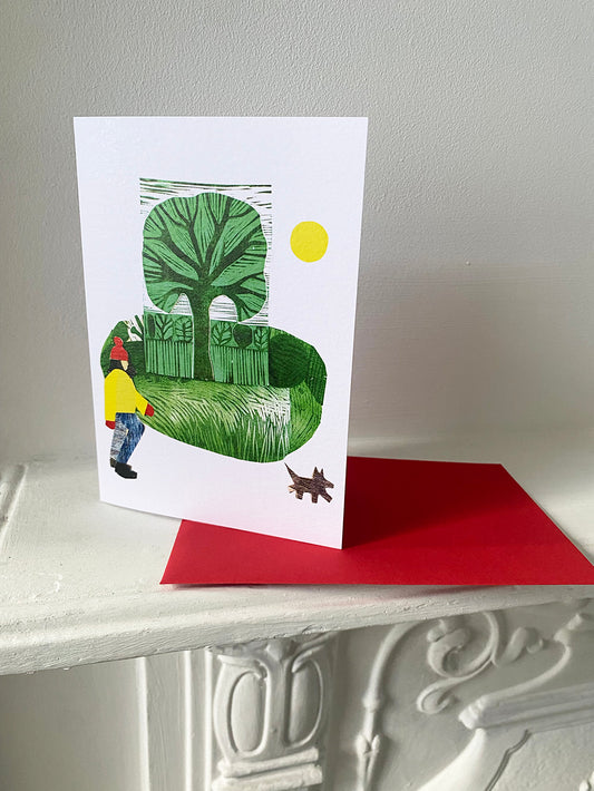 Walking the Dog Card